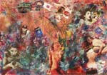 Donna con la pistola - collage