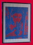 Donna con la pistola - litografia nn